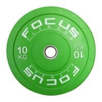 Olympische halterschijf 50 mm - Focus Fitness Bumper plate - 10 kg - G
