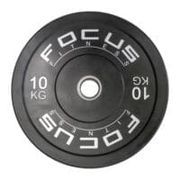 Olympische halterschijf 50 mm - Focus Fitness Bumper plate - 10 kg - Z