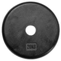 Halterschijf 25 mm - Bodytrading - 20 kg - Rubber coated