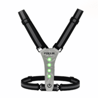 Hardloopvest - Focus Fitness Veiligheidsvest Verlicht - Oplaadbaar - Z